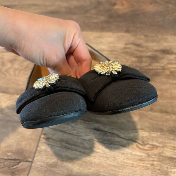 Christian Dior Size 4.5 Black Diamanté Shoes - Picture 7 of 11